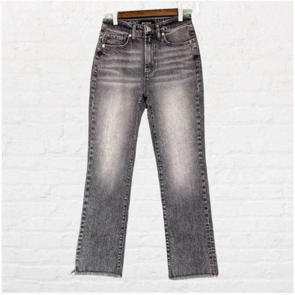 (New with Tags) Juicy Couture Venice Straight Leg Jeans (Size: 31) Grey Marble - Picture 3 of 9
